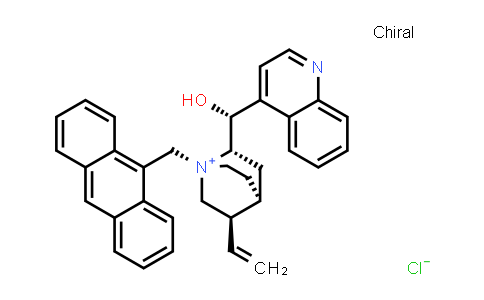 MC832665 | 199588-80-2 | (1S,2S,4S,5R)-1-(蒽-9-基甲基)-2-((R)-羟基(喹啉-4-基)甲基)-5-乙烯基奎宁环素-1-鎓氯化物