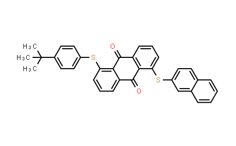 MC832694 | 110388-51-7 | 1-((4-(叔丁基)苯基)硫代)-5-(萘-2-基硫代)蒽-9,10-二酮
