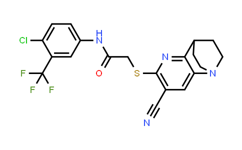 MC833175 | 728888-23-1 | N-(4-chloro-3-(trifluoromethyl)phenyl)-2-((7-cyano-3,4-dihydro-2H-1,4-ethano-1,5-naphthyridin-6-yl)thio)acetamide