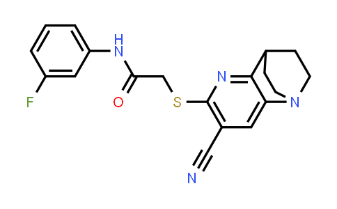 728885-86-7 | 2-((7-Cyano-3,4-dihydro-2H-1,4-ethano-1,5-naphthyridin-6-yl)thio)-N-(3-fluorophenyl)acetamide