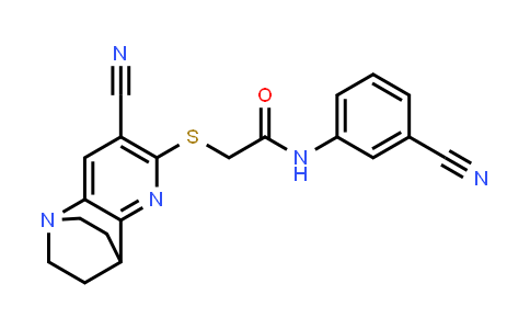 728038-07-1 | 2-((7-Cyano-3,4-dihydro-2H-1,4-ethano-1,5-naphthyridin-6-yl)thio)-N-(3-cyanophenyl)acetamide