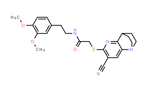 728001-60-3 | 2-((7-Cyano-3,4-dihydro-2H-1,4-ethano-1,5-naphthyridin-6-yl)thio)-N-(3,4-dimethoxyphenethyl)acetamide
