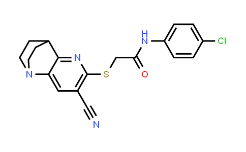723748-43-4 | N-(4-chlorophenyl)-2-((7-cyano-3,4-dihydro-2H-1,4-ethano-1,5-naphthyridin-6-yl)thio)acetamide