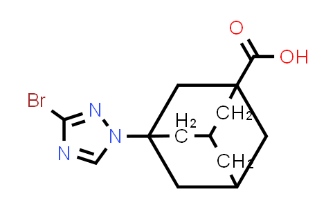 676348-39-3 | 3-(3-Bromo-1h-1,2,4-triazol-1-yl)adamantane-1-carboxylic acid