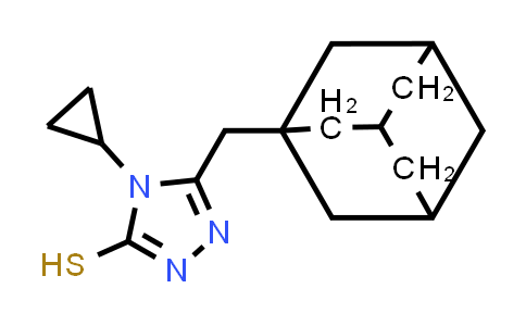 MC833302 | 828274-06-2 | 5-(Adamantan-1-ylmethyl)-4-cyclopropyl-4h-1,2,4-triazole-3-thiol