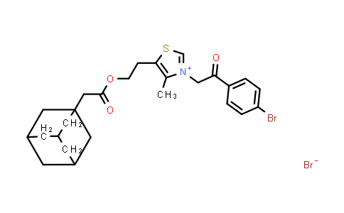 MC833312 | 476410-69-2 | 5-(2-(2-(Adamantan-1-yl)acetoxy)ethyl)-3-(2-(4-bromophenyl)-2-oxoethyl)-4-methylthiazol-3-ium bromide