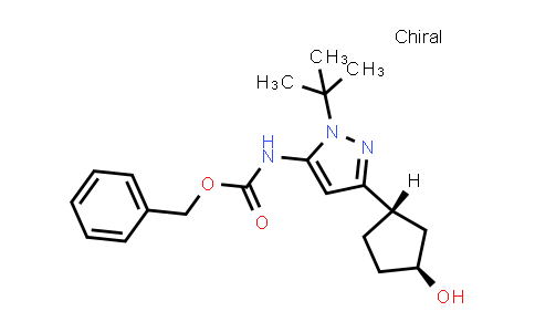 2460255-79-0 | rel-Benzyl (1-(tert-butyl)-3-((1S,3S)-3-hydroxycyclopentyl)-1H-pyrazol-5-yl)carbamate