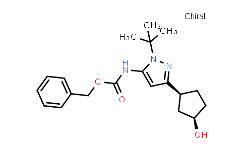 MC833530 | 2460255-80-3 | Benzyl (1-(tert-butyl)-3-((1S,3R)-3-hydroxycyclopentyl)-1H-pyrazol-5-yl)carbamate