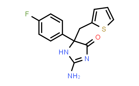512190-96-4 | 2-Amino-5-(4-fluorophenyl)-5-[(thiophen-2-yl)methyl]-4,5-dihydro-1H-imidazol-4-one
