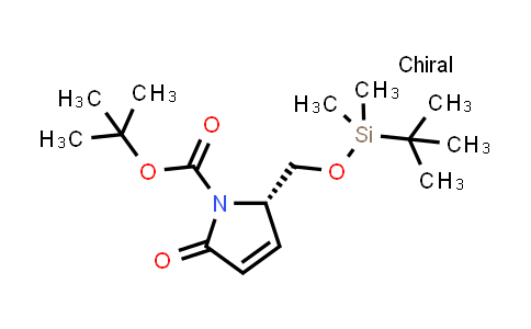 MC834115 | 81658-27-7 | (S)-tert-Butyl 2-(((tert-butyldimethylsilyl)oxy)methyl)-5-oxo-2,5-dihydro-1H-pyrrole-1-carboxylate