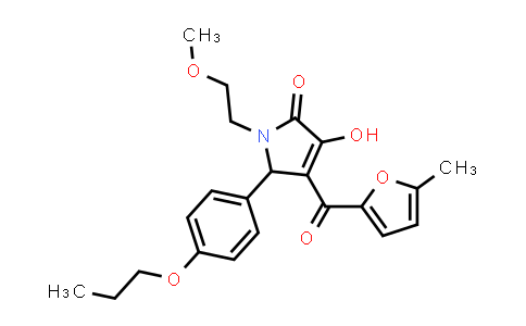 MC834129 | 690681-17-5 | 3-羟基-1-(2-甲氧基乙基)-4-(5-甲基呋喃-2-羰基)-5-(4-丙氧基苯基)-2,5-二氢-1h-吡咯-2-酮