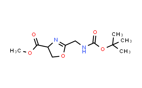 871715-69-4 | Methyl 2-(((tert-butoxycarbonyl)amino)methyl)-4,5-dihydrooxazole-4-carboxylate