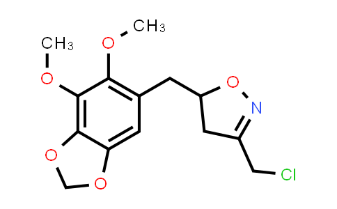 MC834280 | 924861-82-5 | 3-(Chloromethyl)-5-((6,7-dimethoxybenzo[d][1,3]dioxol-5-yl)methyl)-4,5-dihydroisoxazole