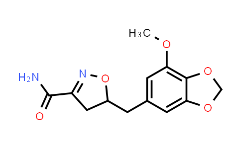 924859-12-1 | 5-((7-Methoxybenzo[d][1,3]dioxol-5-yl)methyl)-4,5-dihydroisoxazole-3-carboxamide