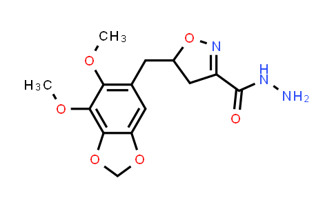 924858-78-6 | 5-((6,7-Dimethoxybenzo[d][1,3]dioxol-5-yl)methyl)-4,5-dihydroisoxazole-3-carbohydrazide