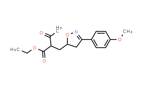 890095-39-3 | Ethyl 2-((3-(4-methoxyphenyl)-4,5-dihydroisoxazol-5-yl)methyl)-3-oxobutanoate
