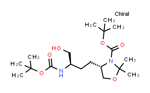 MC834414 | 1638539-65-7 | (S)-4-((R)-3-((叔丁氧基羰基)氨基)-4-羟基丁基)-2,2-二甲基噁唑烷-3-羧酸叔丁酯