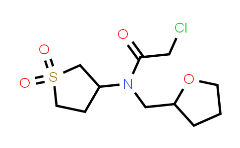 852399-83-8 | 2-Chloro-N-(1,1-dioxo-1λ6-thiolan-3-yl)-N-(oxolan-2-ylmethyl)acetamide