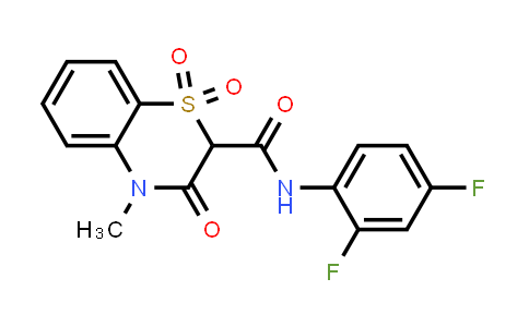 83580-06-7 | N-(2,4-二氟苯基)-4-甲基-3-氧代-3,4-二氢-2H-苯并[b][1,4]噻嗪-2-甲酰胺1,1-二氧化物