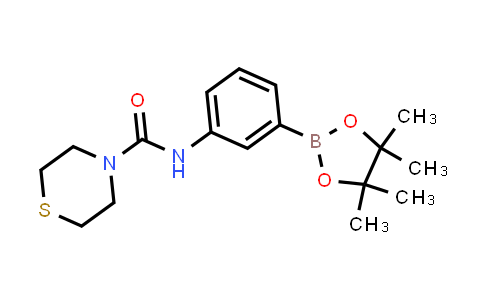 874301-68-5 | N-(3-(4,4,5,5-tetramethyl-1,3,2-dioxaborolan-2-yl)phenyl)thiomorpholine-4-carboxamide