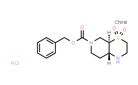 2306247-77-6 | Benzyl (4aR,8aR)-octahydro-6H-pyrido[3,4-b][1,4]thiazine-6-carboxylate 4,4-dioxide hydrochloride