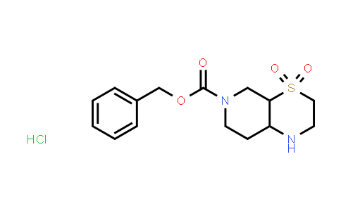 2306260-78-4 | Benzyl octahydro-6H-pyrido[3,4-b][1,4]thiazine-6-carboxylate 4,4-dioxide hydrochloride