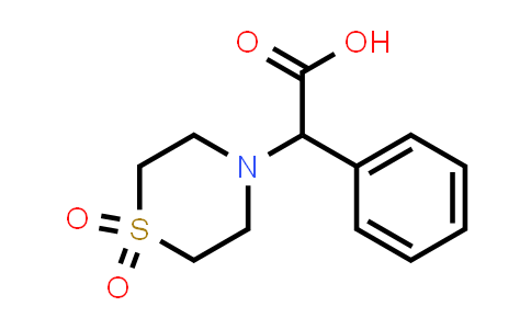446276-14-8 | 2-(1,1-Dioxo-1lambda6-thiomorpholin-4-yl)-2-phenylacetic acid