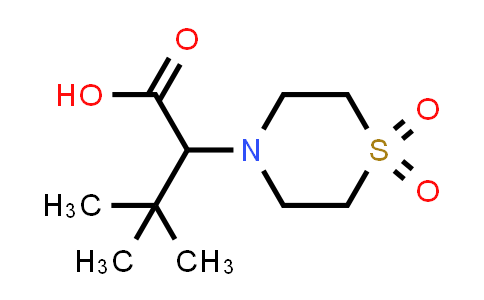 338963-05-6 | 2-(1,1-Dioxidothiomorpholino)-3,3-dimethylbutanoic acid