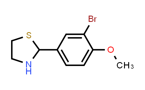 312732-76-6 | 2-(3-Bromo-4-methoxyphenyl)thiazolidine