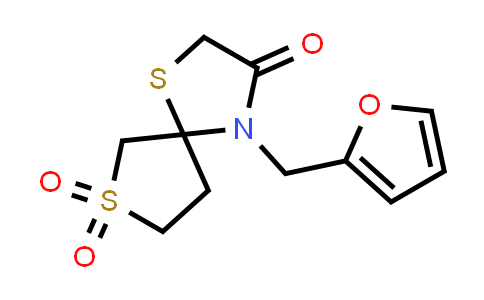879641-80-2 | 4-(furan-2-ylmethyl)-7,7-dioxo-1,7lambda6-dithia-4-azaspiro[4.4]nonan-3-one