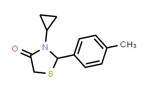 871478-75-0 | 3-环丙基-2-(4-甲基苯基)-1,3-噻唑烷-4-酮