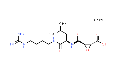 80408-29-3 | rel-(2R,3R)-3-(((R)-1-((4-Guanidinobutyl)amino)-4-methyl-1-oxopentan-2-yl)carbamoyl)oxirane-2-carboxylic acid