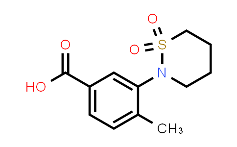 927996-01-8 | 3-(1,1-Dioxido-1,2-thiazinan-2-yl)-4-methylbenzoic acid