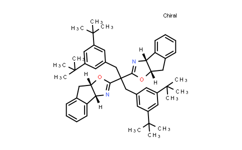 2387715-06-0 | (3aR,3'aR,8aS,8'aS)-2,2'-(1,3-Bis(3,5-di-tert-butylphenyl)propane-2,2-diyl)bis(3a,8a-dihydro-8H-indeno[1,2-d]oxazole)