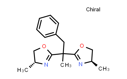 CAS No. 2757082-30-5, (4R,4'R)-2,2'-(1-Phenylpropane-2,2-diyl)bis(4-methyl-4,5-dihydrooxazole)