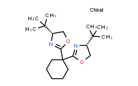 2757082-26-9 | (4R,4'R)-2,2'-Cyclohexylidenebis[4-tert-butyl-4,5-dihydrooxazole]