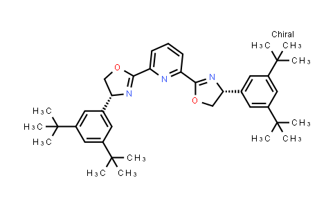 2808460-99-1 | 2,6-Bis((R)-4-(3,5-di-tert-butylphenyl)-4,5-dihydrooxazol-2-yl)pyridine