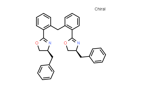 852043-76-6 | Oxazole, 2,2′-(methylenedi-2,1-phenylene)bis[4,5-dihydro-4-(phenylmethyl)-, (4S,4′S)-