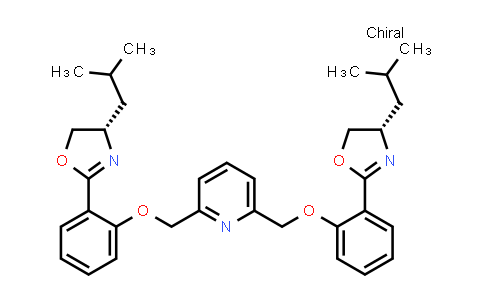 MC835445 | 850533-58-3 | 2,6-Bis[[2-[(4S)-4,5-dihydro-4-(2-methylpropyl)-2-oxazolyl]phenoxy]methyl]pyridine