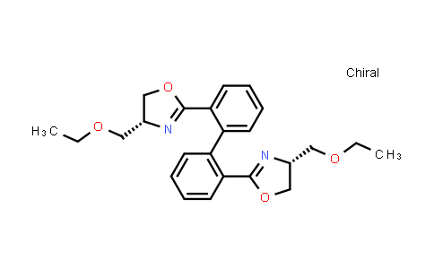 890933-66-1 | Oxazole, 2,2′-[1,1′-biphenyl]-2,2′-diylbis[4-(ethoxymethyl)-4,5-dihydro-, (4R,4′R)-