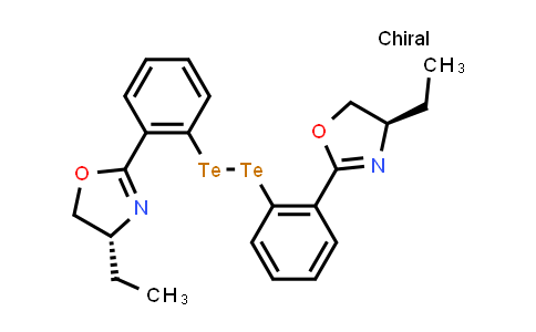 MC835457 | 406909-79-3 | Oxazole, 2,2′-(ditellurodi-2,1-phenylene)bis[4-ethyl-4,5-dihydro-, (4R,4′R)-