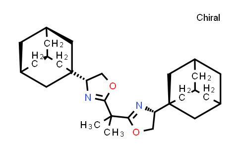 MC835501 | 497108-05-1 | Oxazole, 2,2′-(1-methylethylidene)bis[4,5-dihydro-4-tricyclo[3.3.1.13,7]dec-1-yl-, (4R,4′R)-