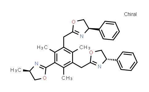 DY835504 | 774577-29-6 | (4R)-2-[[3,5-Bis[[(4S)-4,5-dihydro-4-phenyl-2-oxazolyl]methyl]-2,4,6-trimethylphenyl]methyl]-4,5-dihydro-4-methyloxazole