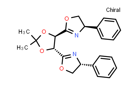 MC835536 | 180783-53-3 | Oxazole, 2,2′-[(4R,5R)-2,2-dimethyl-1,3-dioxolane-4,5-diyl]bis[4,5-dihydro-4-phenyl-, (4R,4′R)-
