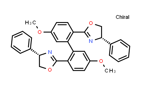 MC835543 | 944133-17-9 | (4S,4′S)-2,2′-(5,5′-Dimethoxy[1,1′-biphenyl]-2,2′-diyl)bis[4,5-dihydro-4-phenyloxazole]