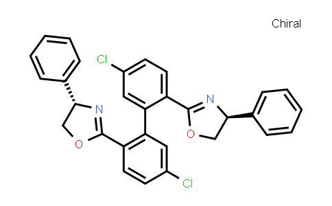 MC835547 | 944133-16-8 | (4S,4′S)-2,2′-(5,5′-Dichloro[1,1′-biphenyl]-2,2′-diyl)bis[4,5-dihydro-4-phenyloxazole]