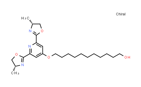 MC835567 | 855861-93-7 | 11-[[2,6-Bis[(4R)-4,5-dihydro-4-methyl-2-oxazolyl]-4-pyridinyl]oxy]-1-undecanol