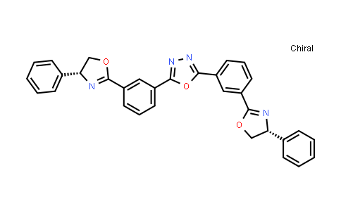 630106-32-0 | 2,5-Bis[3-[(4R)-4,5-dihydro-4-phenyl-2-oxazolyl]phenyl]-1,3,4-oxadiazole