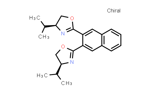 591754-02-8 | Oxazole, 2,2′-(2,3-naphthalenediyl)bis[4,5-dihydro-4-(1-methylethyl)-, (4S,4′S)-