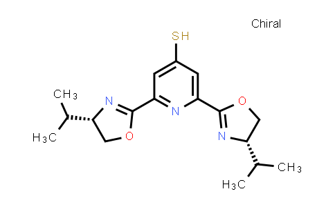 862183-16-2 | 2,6-Bis[(4S)-4,5-dihydro-4-(1-methylethyl)-2-oxazolyl]-4-pyridinethiol